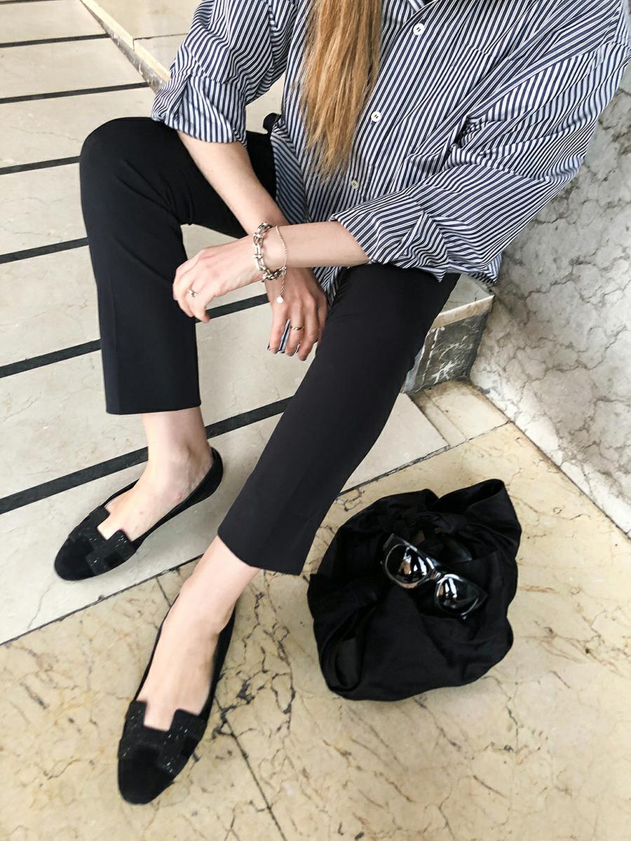 Trini | Balenciaga shirt Prada trousers