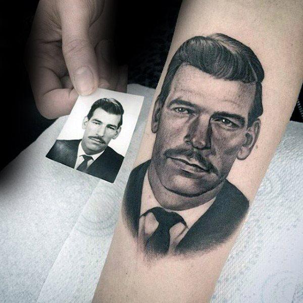 Tatuajes del rostro de un ser querido o amigo