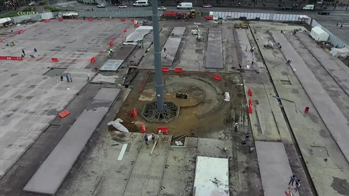 Imagen aérea del auténtico zócalo de la CDMX