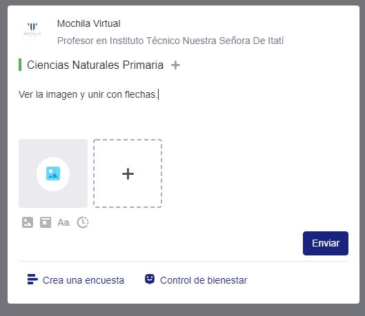 Publicación de imagen en Edmodo