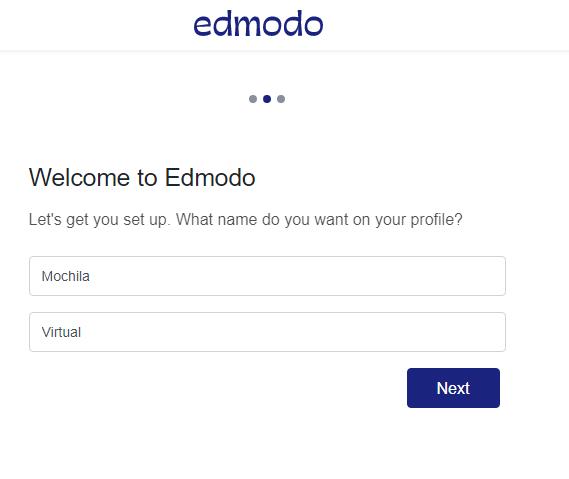 Completar datos de usuario