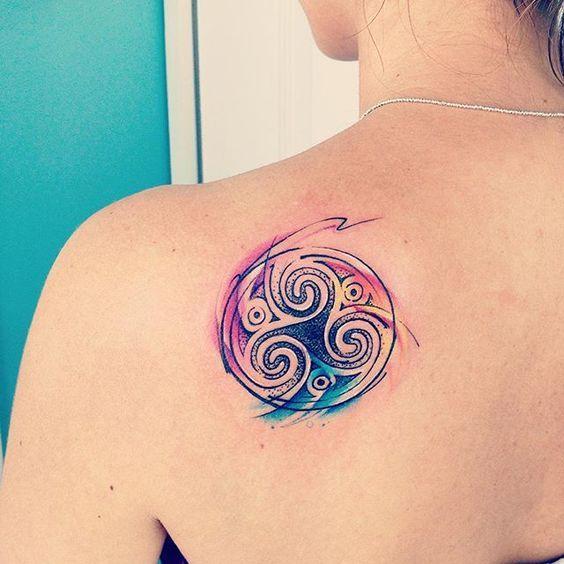 Tatuajes celtas a color
