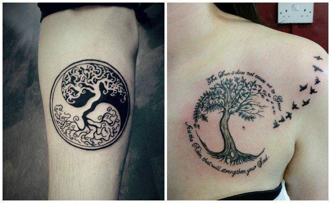 Tatuaje celta el árbol de la vida
