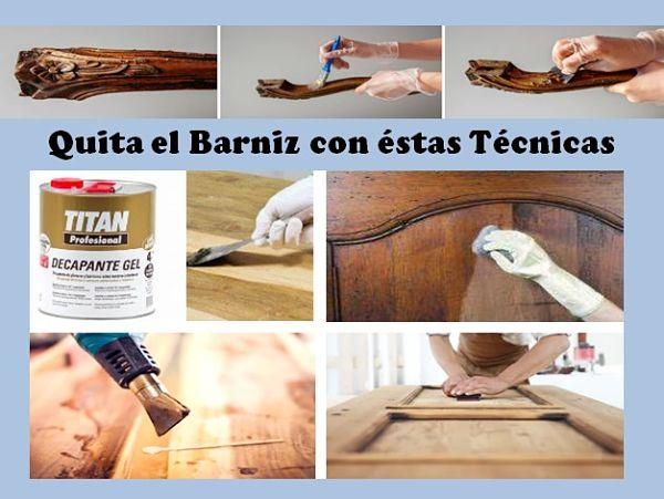 Técnicas para quitar el barniz