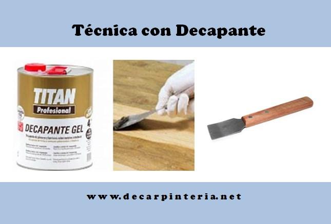 Técnica con Decapante