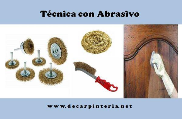 Técnica con abrasivo