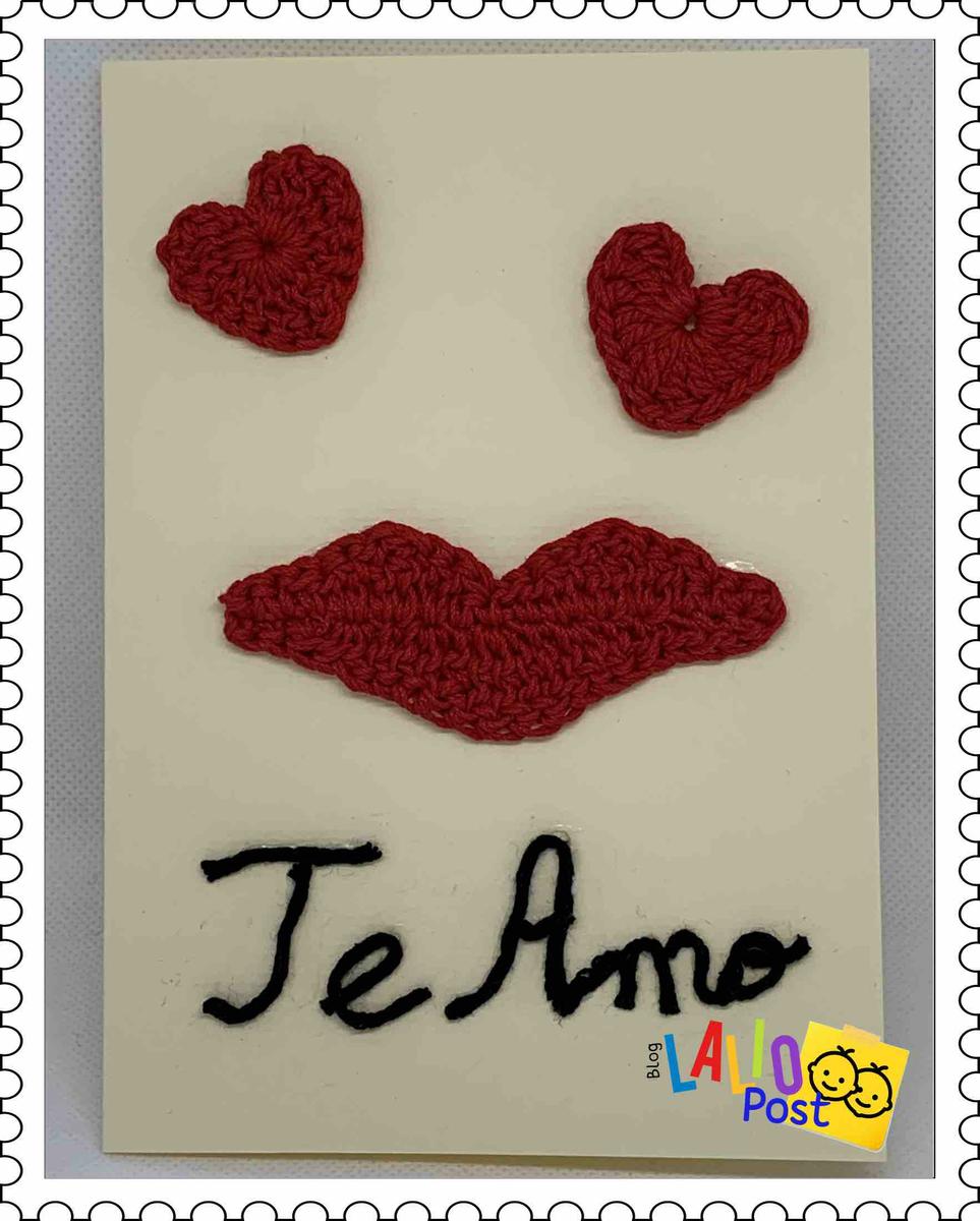 Tarjeta hecha a mano para San Valentín