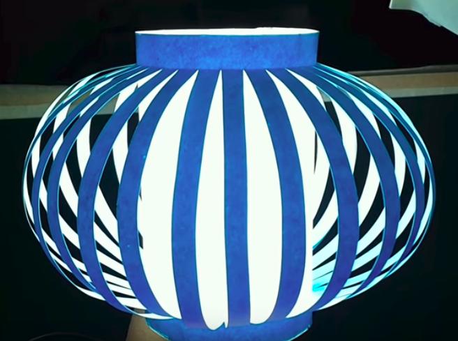 Como hacer con tus propias manos una lamparita decorativa de papel