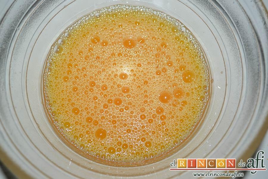 Pimentada, batirlos bien