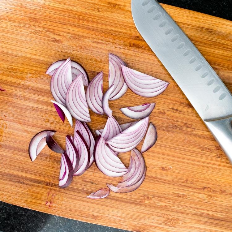 Cebollas moradas