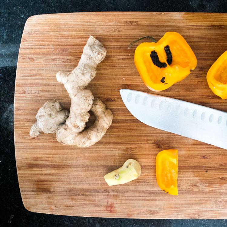 Chile manzano y jengibre