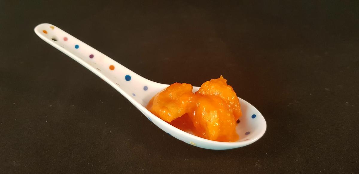 Gambas flambeadas en salsa