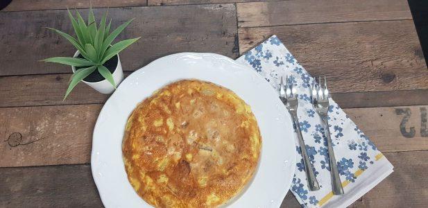 Tortilla de patatas y queso de cabra de Cepeda. Patricienta Cook (1)