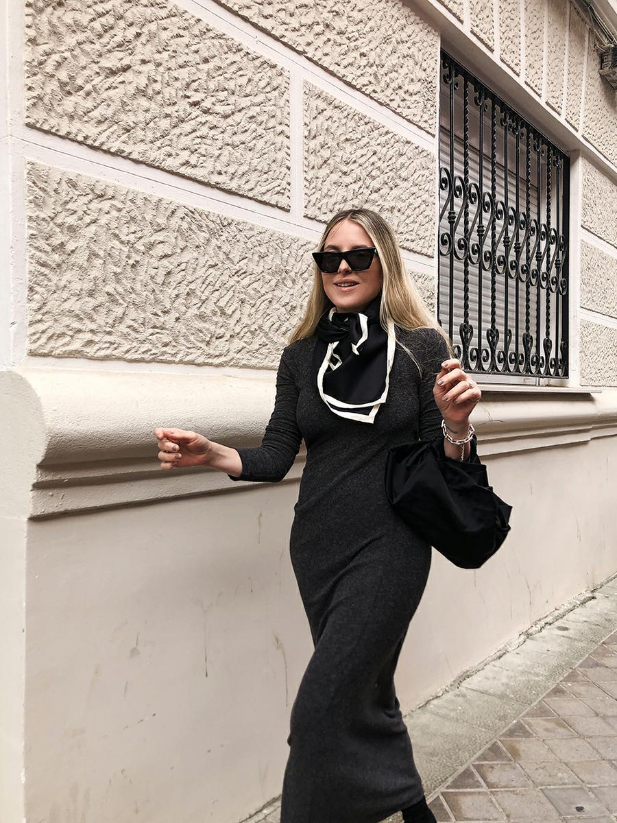 Trini | T by Alexander Wang dress Stella McCartney boots