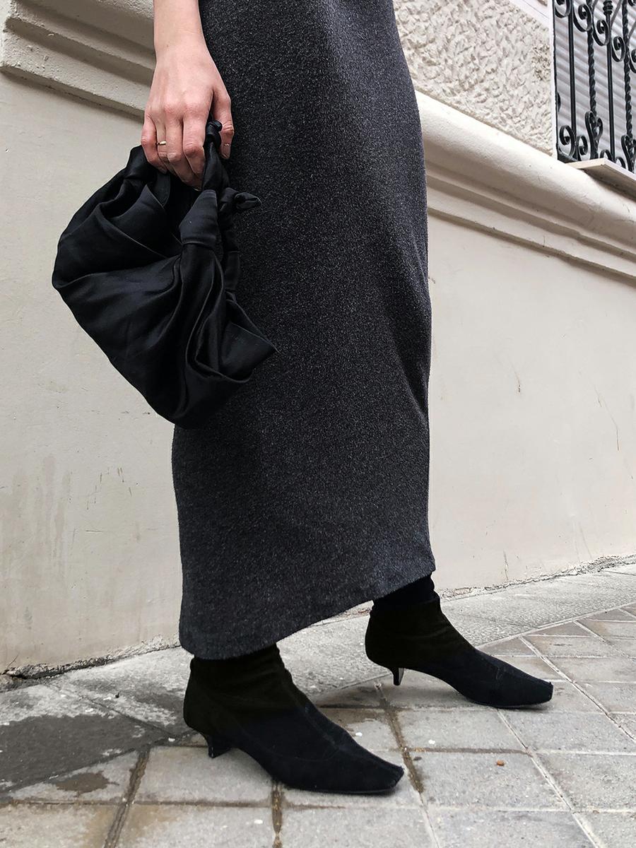 Trini | T by Alexander Wang dress Stella McCartney boots