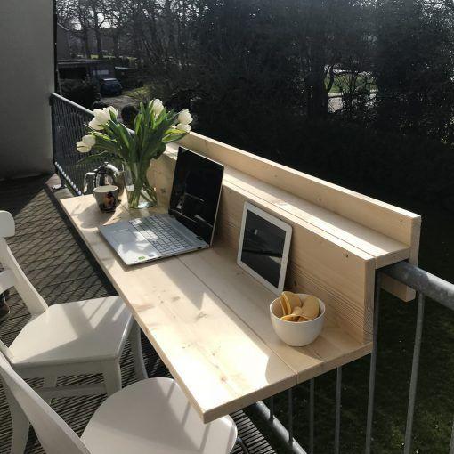 decoralinks | trabajar desde casa en el balcon