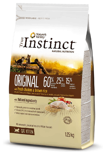 True Instinct Original - Pienso para gatitos con pollo y arroz integral