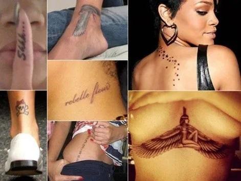Tatuajes de la cantante Rihanna
