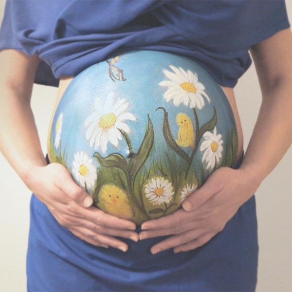 Regalos para embarazadas: Sesión de belly painting