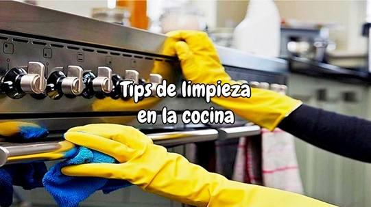Tips de limpieza en la cocina