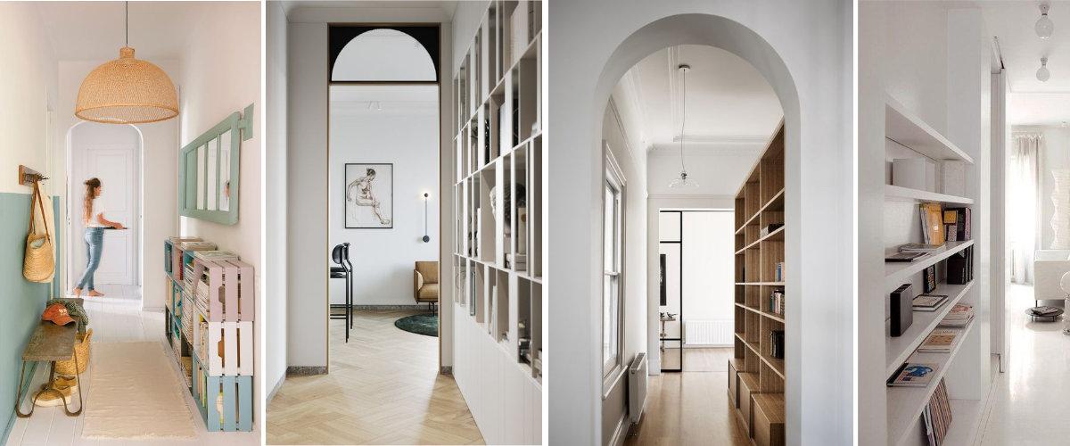 Librer&iacute;a en el pasillo