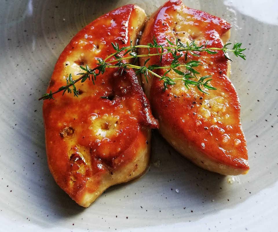 Hígado de pato a la plancha