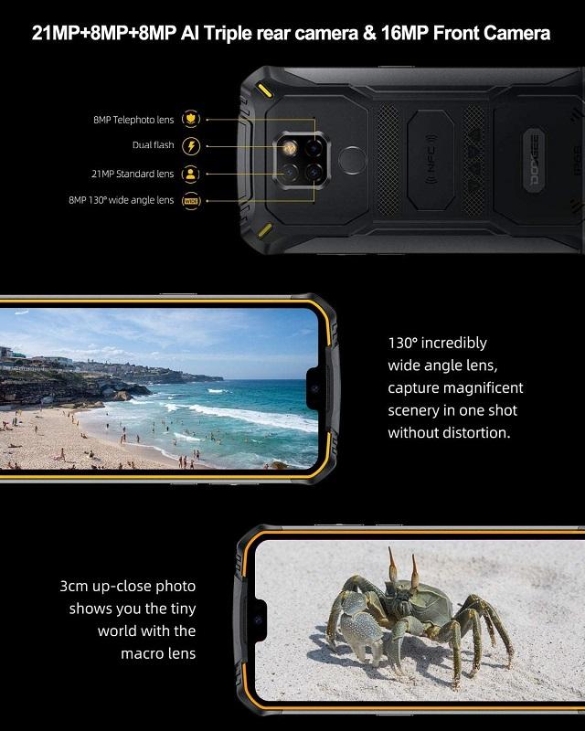 Doogee S68 Pro, triple sensor