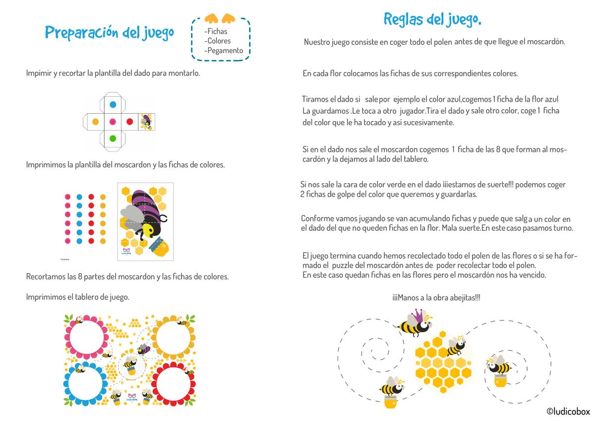 juego colaborativo abejas