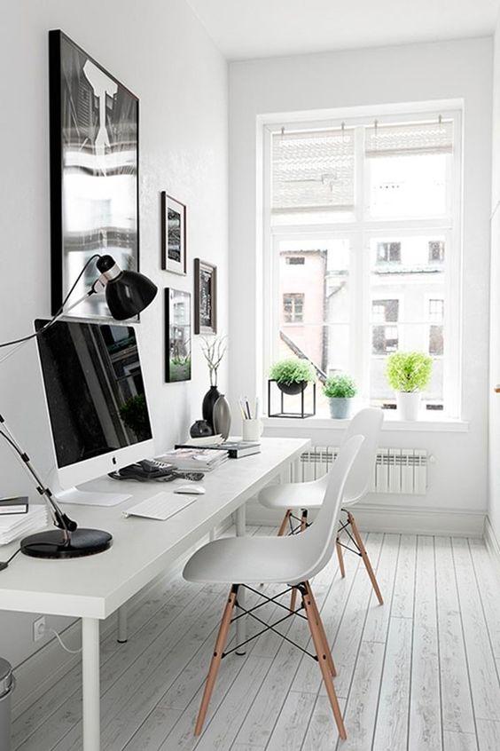 Espacio de trabajo con luz para un estudio saludable