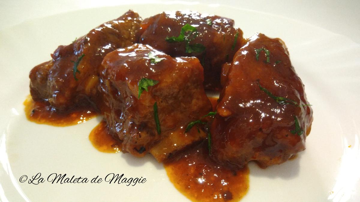 Costillas a la coca cola