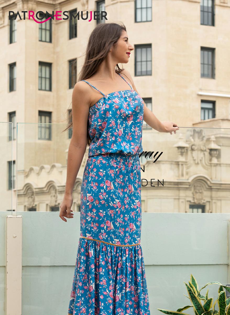 Vestido largo tirantes