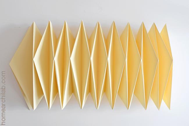 lámpara de origami DIY