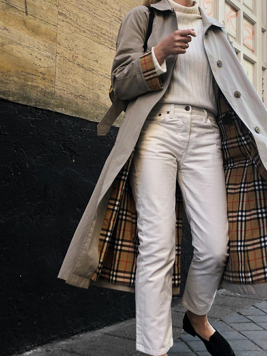 Trini | Burberry trench The Row jeans