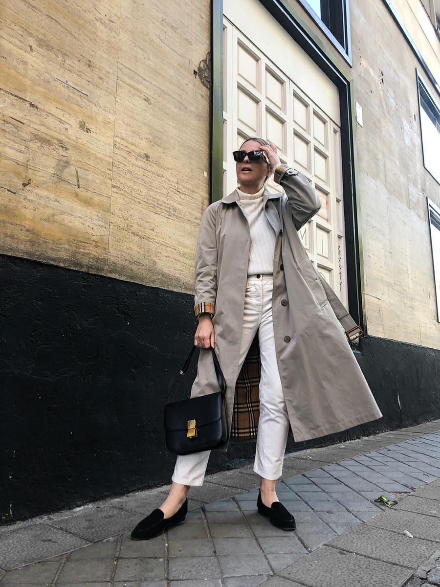 Trini | Burberry trench The Row jeans