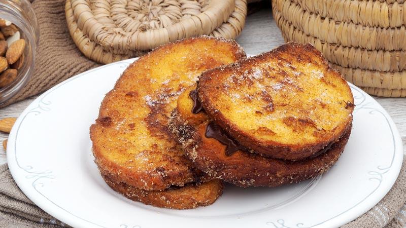 torrijas rellenas de chocolate receta dulce para semana santa