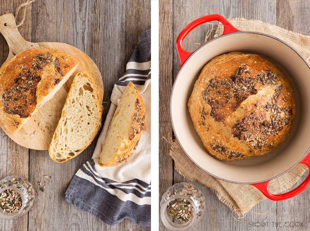 pan casero rápido sin amasado