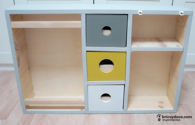 mueble organizador a medida con cajones