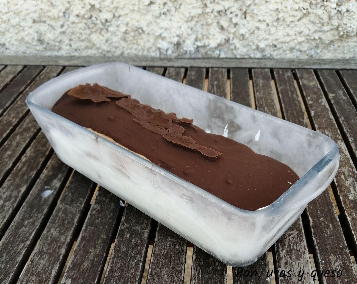 semifrío de mascarpone thermomix - pan uvas y queso