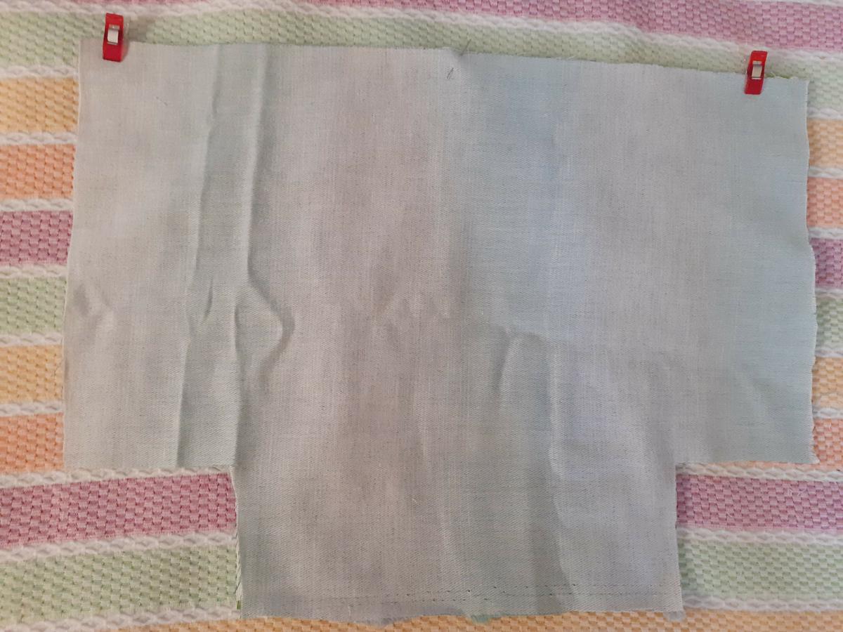 telas cortadas para el cesto multiusos