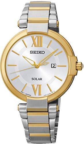 Seiko Reloj Analógico para Mujer de Cuarzo con Correa en Latón 1