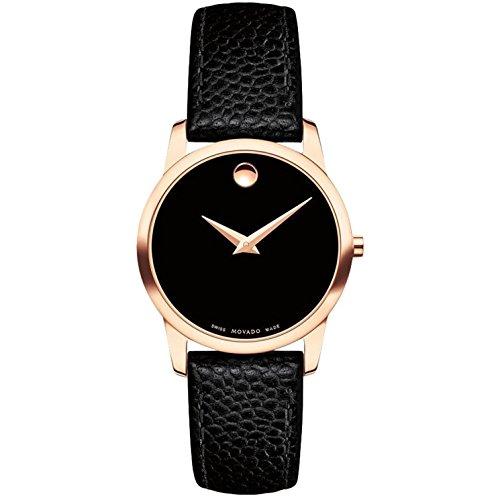 Movado Museum Classic Reloj de mujer cuarzo suizo 28mm correa de cuero 0607061