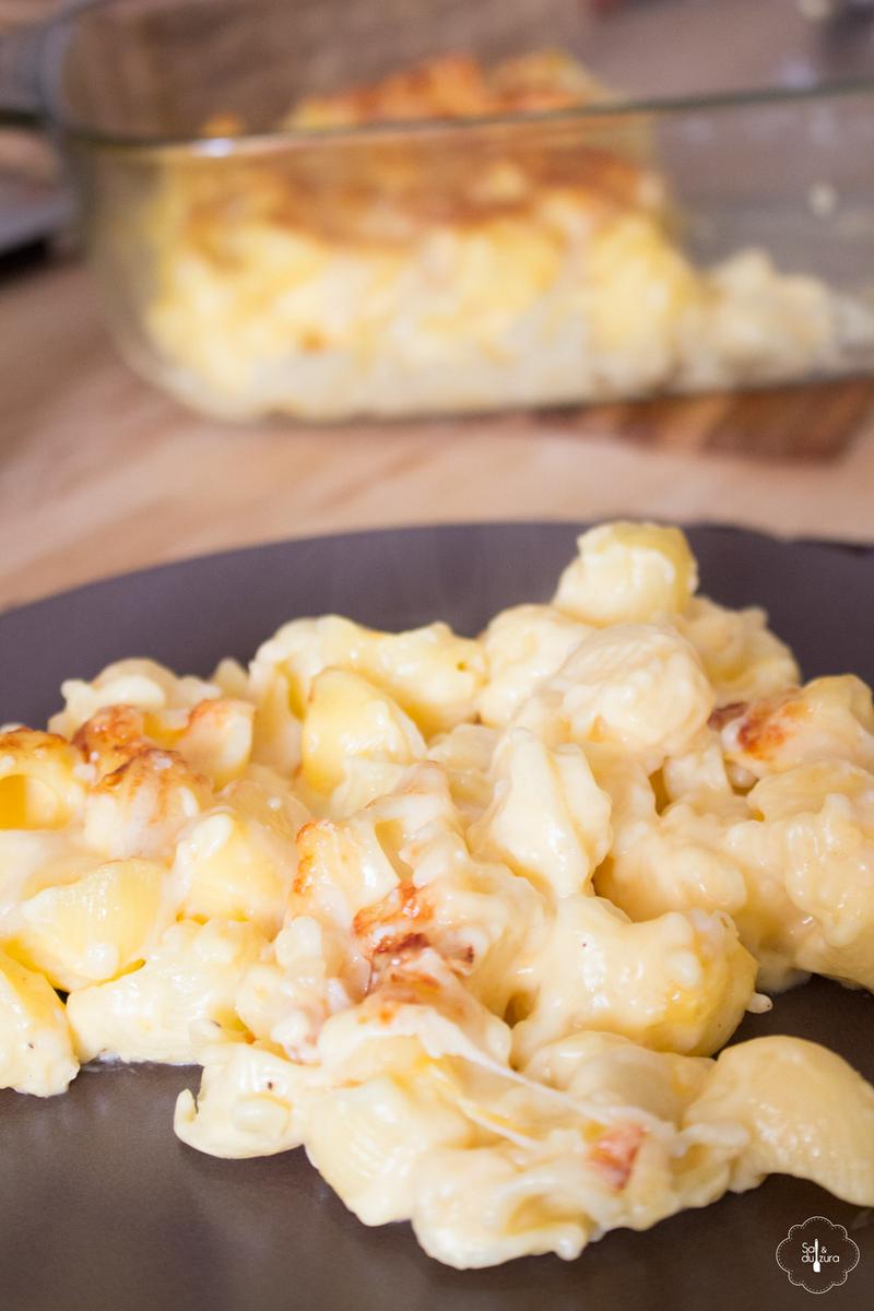 receta de mac and cheese, macarrones con queso americanos