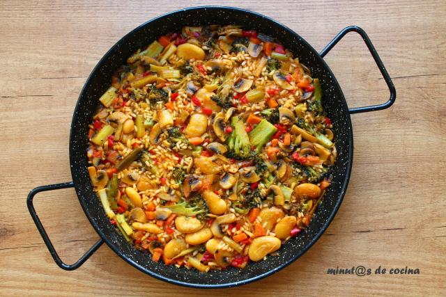 paella de verduras