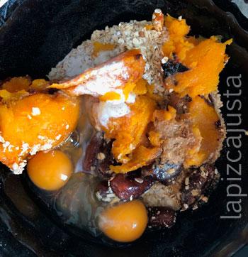 ingredientes magdalenas antes de mezclar