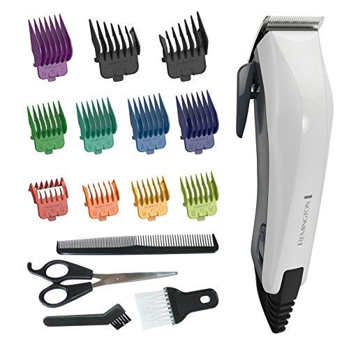 Remington HC5035 ColourCut - Cortapelos, nueve peines especiales de colores, cuchillas autoafilables de acero inoxidable