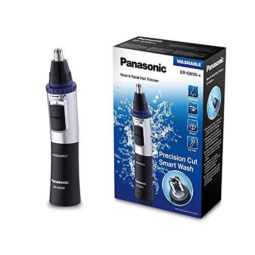 Panasonic ER-GN30-K - Cortapelos para nariz y orejas, pilas, multicolor