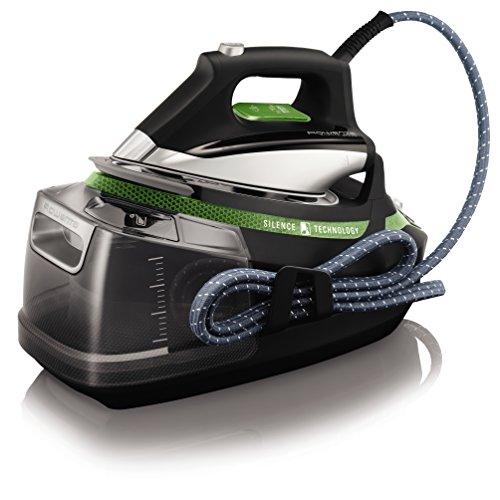 Rowenta Silence Steam Extreme DG8985F0 Centro de Planchado de 7,5 Bares, Autonomía Ilimitada, Golpe de Vapor 500 g/min, Silencioso, Recolector Cal, Suela Microsteam Laser 400 3D, 2400 W, 1.4 Litros