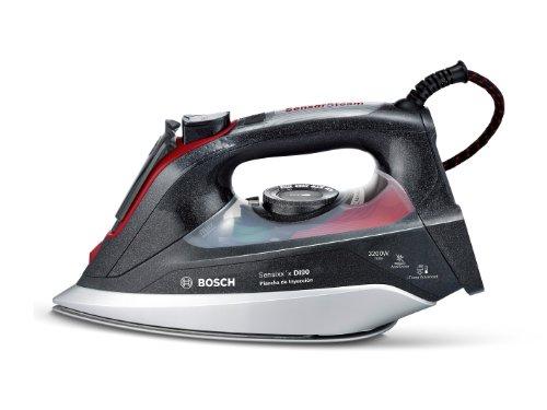 Bosch TDI903239A Sensixxx DI90 - Plancha de inyección, 3200 W, 200 g de supervapor, 65 g/min, color negro y rojo