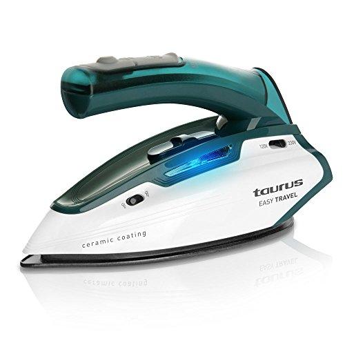 Taurus Easy Travel Plancha Viaje, 1100 W, 120, Acero Inoxidable, Verde, Color Blanco