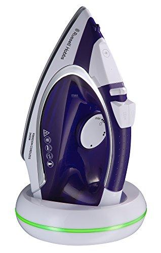 Russell Hobbs 23300-56 Plancha de Vapor de 2400 W, Color Blanco y Lila, 0.3 Liters